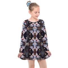 Cats7 Kids  Long Sleeve Dress by MijizaCreations