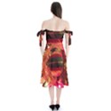 Christmas Tree  1 6 Shoulder Tie Bardot Midi Dress View2