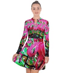 Flamingo   Child Of Dawn 9 Long Sleeve Panel Dress by bestdesignintheworld