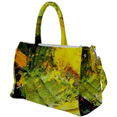 Yellow Chik 5 Duffel Travel Bag by bestdesignintheworld