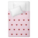 Hearts Seamless Pattern Pink Background Duvet Cover Double Side (Single Size) View1