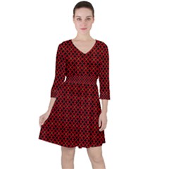 Df Pointsettia Ruffle Dress by deformigo