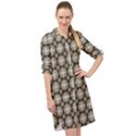 Eliana Long Sleeve Mini Shirt Dress View1