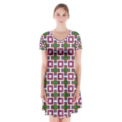 Campitello Short Sleeve V-neck Flare Dress by deformigo