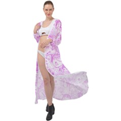 Pink Hentai  Maxi Chiffon Beach Wrap by thethiiird