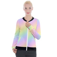 Pastel Goth Rainbow  Casual Zip Up Jacket by thethiiird