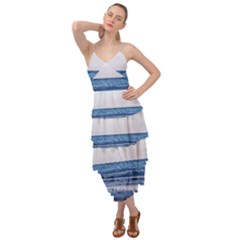 Pink Ocean Hues Layered Bottom Dress by TheLazyPineapple