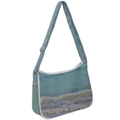 Minty Ocean Zip Up Shoulder Bag by TheLazyPineapple