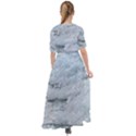 Ocean Waves Waist Tie Boho Maxi Dress View2