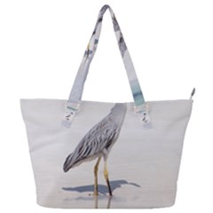 Beach Heron Bird Full Print Shoulder Bag by TheLazyPineapple