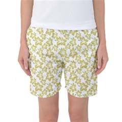 Cute Flowers - Ceylon Yellow Women s Basketball Shorts by FashionBoulevard