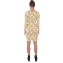 Cute Flowers - Honey Orange White Asymmetric Cut-Out Shift Dress View2