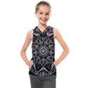 Black And White Pattern Kids  Sleeveless Hoodie View1