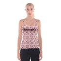 Robin Art Pink Pattern Spaghetti Strap Top View1