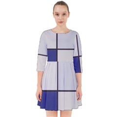 Tableau I, By Piet Mondriaan Smock Dress by Sobalvarro