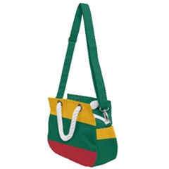 Lithuania Flag Rope Handles Shoulder Strap Bag by FlagGallery