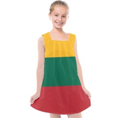 Lithuania Flag Kids  Cross Back Dress by FlagGallery