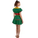 Lithuania Flag Flutter Sleeve Wrap Dress View2