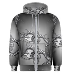 Decorative Clef, Zentangle Design Men s Zipper Hoodie by FantasyWorld7