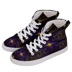 Fractal Fantasy Design Texture Women s Hi-top Skate Sneakers by Wegoenart