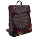 Fractal Flower Fantasy Floral Flap Top Backpack View2