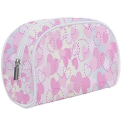 Valentine Background Hearts Bokeh Makeup Case (large) by Nexatart