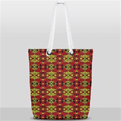 Rby-c-5-3 Full Print Rope Handle Tote (small) by ArtworkByPatrick