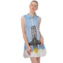 Rocket Shuttle Spaceship Science Sleeveless Shirt Dress View1