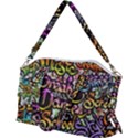 Graffiti Word Seamless Pattern Canvas Crossbody Bag View2