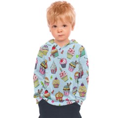 Cupcake Doodle Pattern Kids  Overhead Hoodie by Sobalvarro