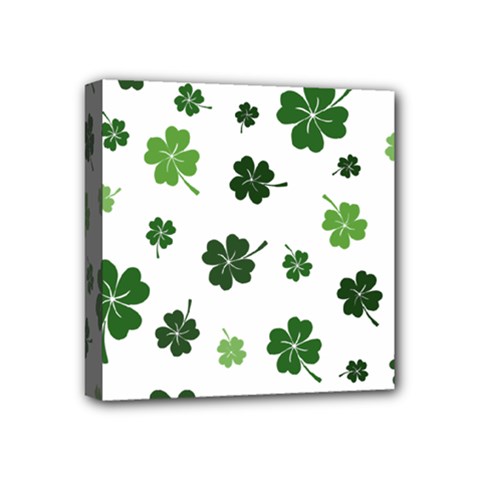 St Patricks Day Pattern Mini Canvas 4  X 4  (stretched) by Valentinaart