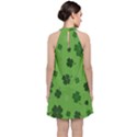 St patricks day Velvet Halter Neckline Dress  View2