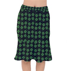 St Patricks Day Short Mermaid Skirt by Valentinaart