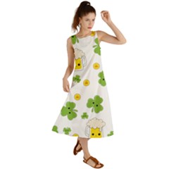 St Patricks Day Summer Maxi Dress by Valentinaart