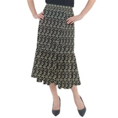 Digital Illusion Midi Mermaid Skirt by Sparkle