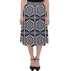 Optical Illusion Classic Midi Skirt by Sparkle