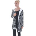 Optical Illusion Longline Hooded Cardigan View1