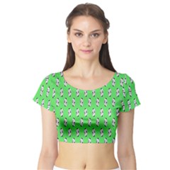 Knotty Ball Short Sleeve Crop Top by Sparkle