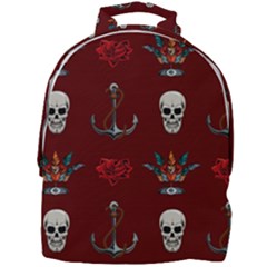 Tattoo Old School Background Pattern Mini Full Print Backpack by Wegoenart