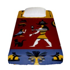 Ancient Egyptian Religion Seamless Pattern Fitted Sheet (single Size) by Wegoenart