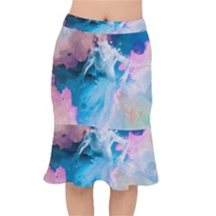 Colorful Beach Short Mermaid Skirt by Sparkle