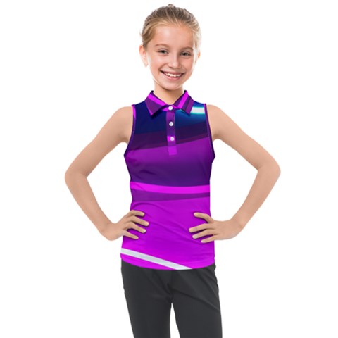 Neon Wonder  Kids  Sleeveless Polo Tee by essentialimage