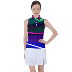 Neon Wonder Women s Sleeveless Polo Tee by essentialimage