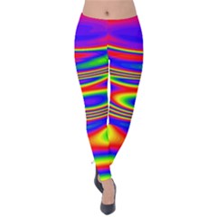 Rainbow Velvet Leggings by Sparkle