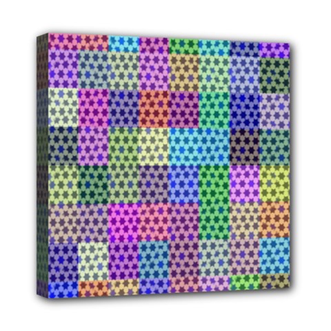 Blocks Stars Mini Canvas 8  X 8  (stretched) by Sparkle