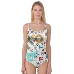 Seamless Pattern Vector With Funny Robots Cartoon Camisole Leotard  by Vaneshart