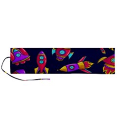 Space Patterns Roll Up Canvas Pencil Holder (l) by Vaneshart