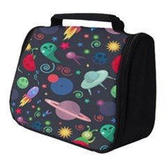 Cosmos Ufo Concept Seamless Pattern Full Print Travel Pouch (small) by Vaneshart