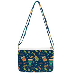 Brazil Musical Instruments Seamless Carnival Pattern Double Gusset Crossbody Bag by Vaneshart