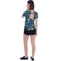 Brazil Musical Instruments Seamless Carnival Pattern Back Circle Cutout Sports Tee View2